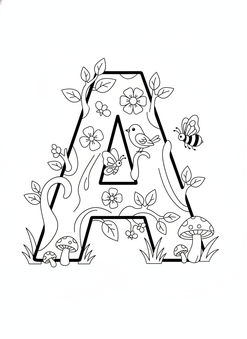 Coloring page: Letter