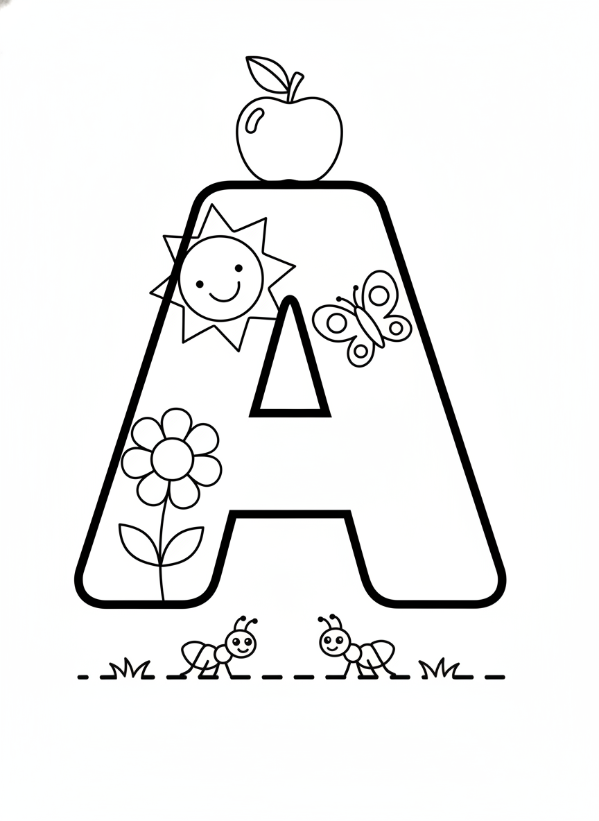 Coloring page: Letter