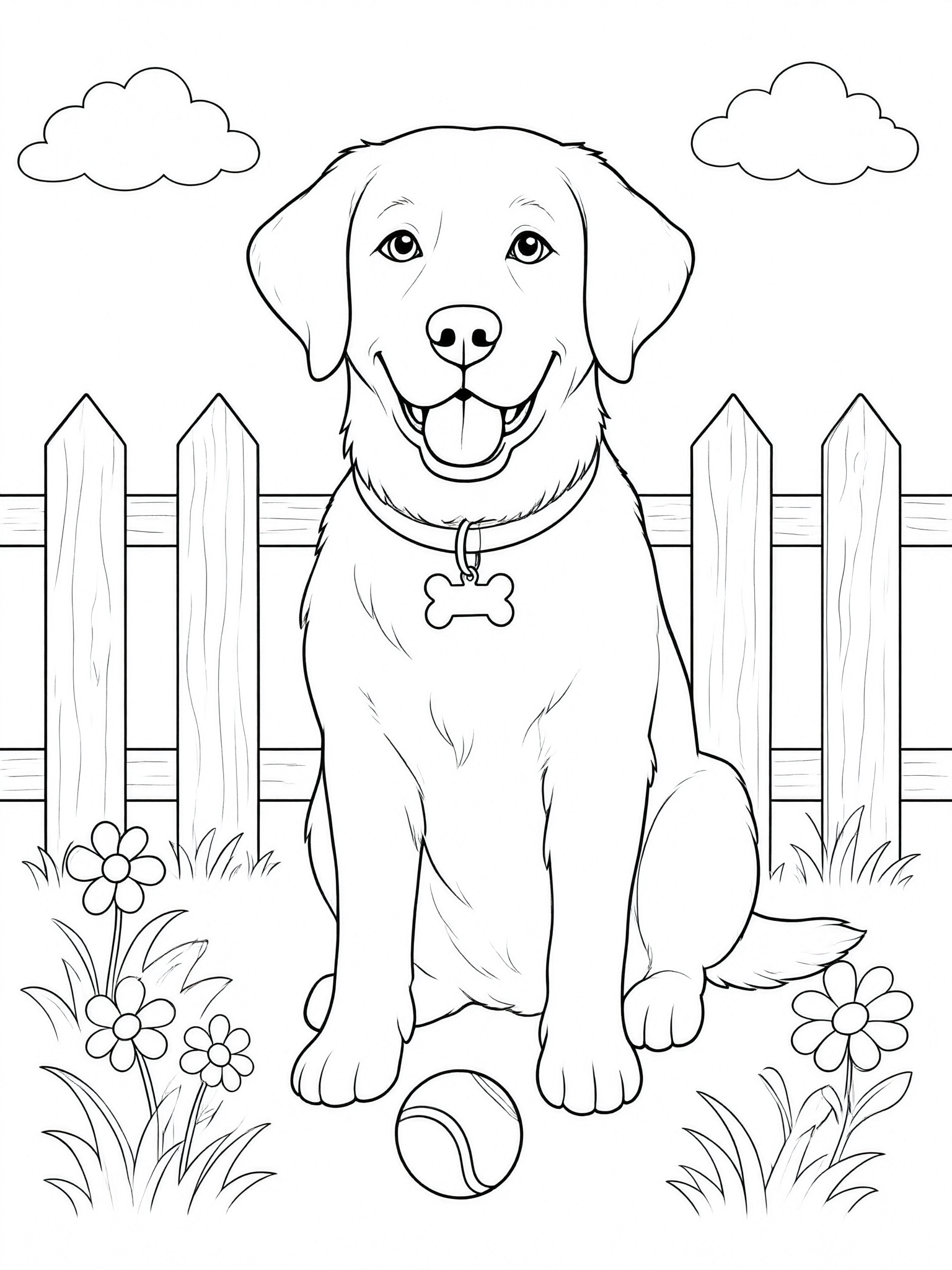 Coloring page: labrador