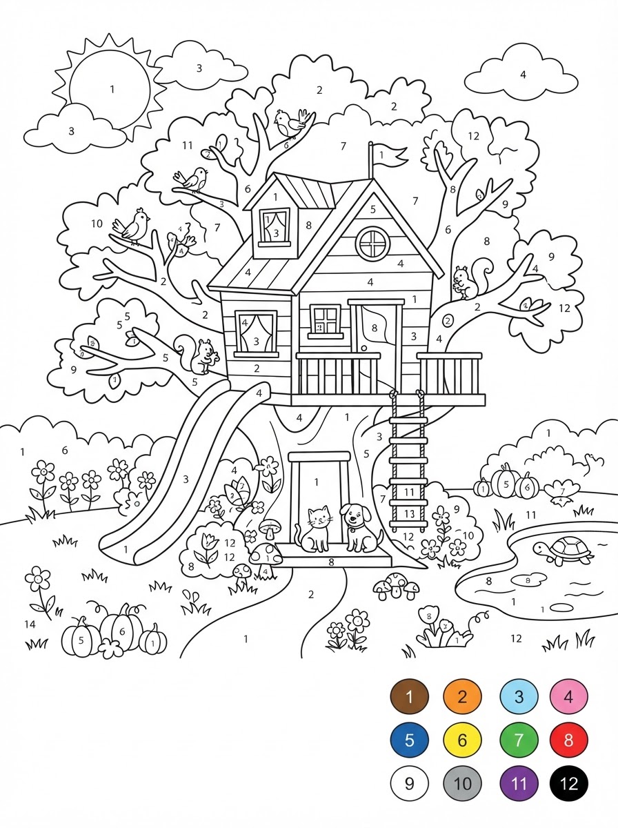Coloring page: can you make it a color by number?