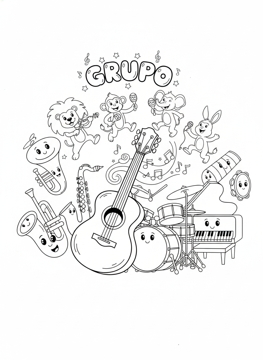 Coloring page: Grupo
