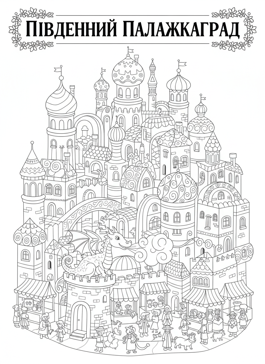 Coloring page: Південний Палажкаград