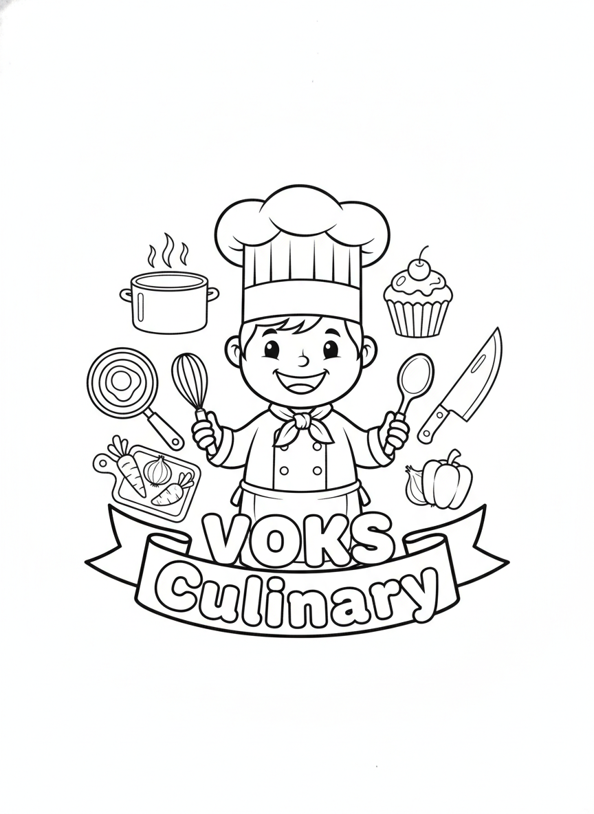 Coloring page: VOKS Culinary