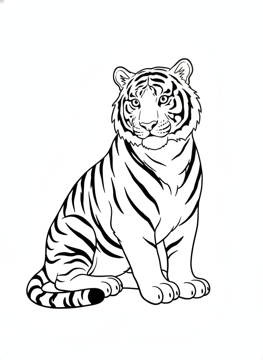 Coloring page: Tier
